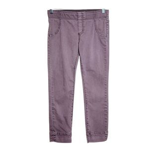 Free people Purple Dyed Cropped Pull-on Jeans Size 26 Free People Purple Denim